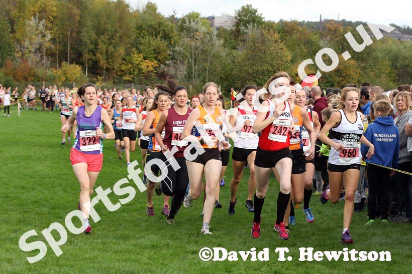 Senior women North East Harrier League, Blaydon. Photo: David T. Hewitson/Sports for All Pics